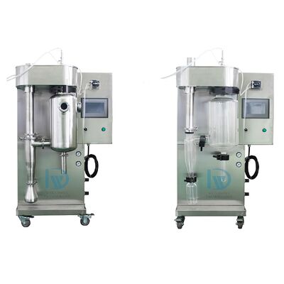 30~300℃ বায়ু প্রবেশ তাপমাত্রা এবং পরীক্ষাগার ব্যবহারের জন্য 1 কেজি/ঘন্টা বাষ্পীভবন ক্ষমতা সহ নিম্ন তাপমাত্রা ভ্যাকুয়াম স্প্রে ড্রায়ার